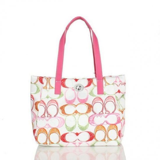 Coach Poppy Turnlock Medium Pink Totes BWT | Coach Outlet Canada